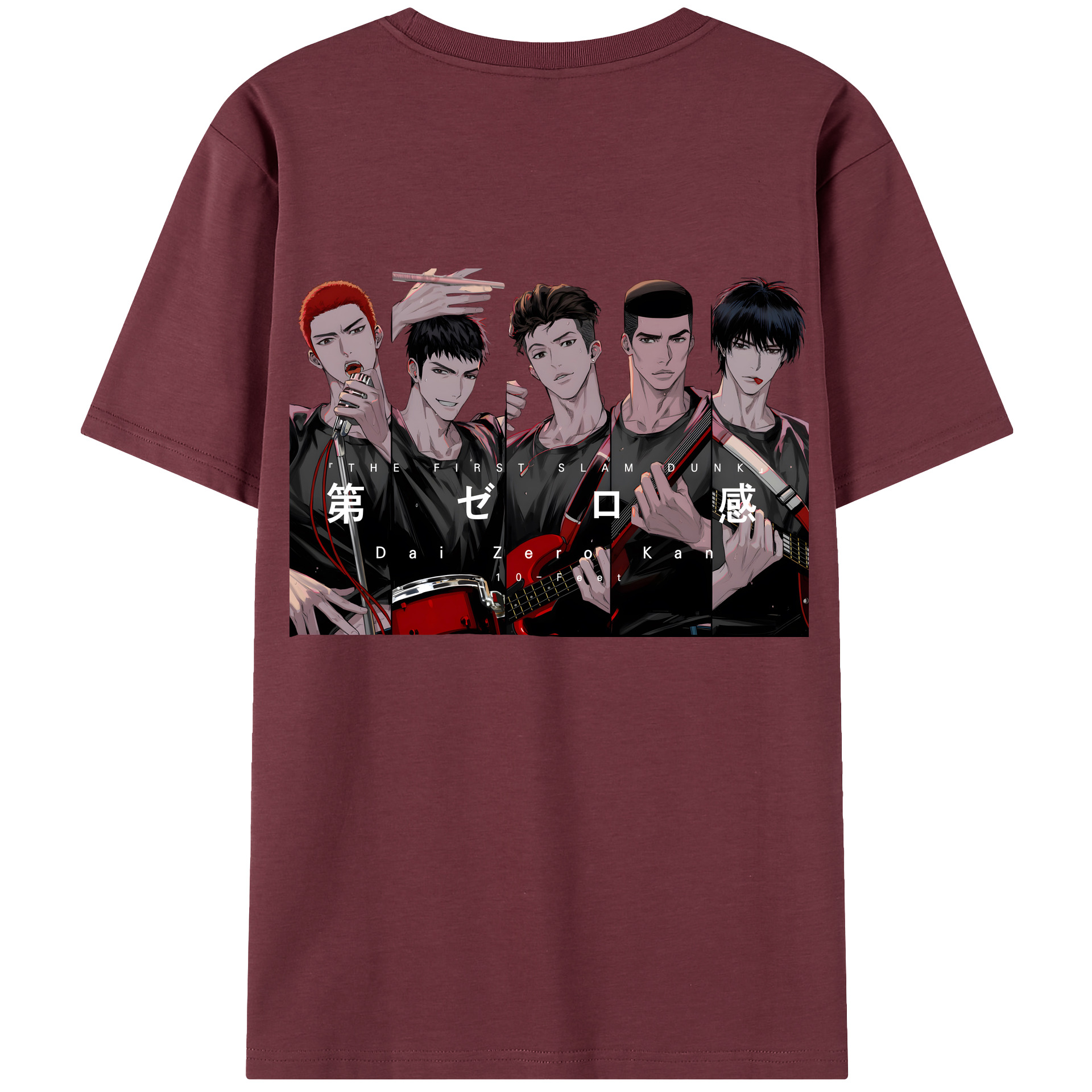 SLAM DUNK／スラムダンク 綿100％半袖Tシャツ（背面プリント）
